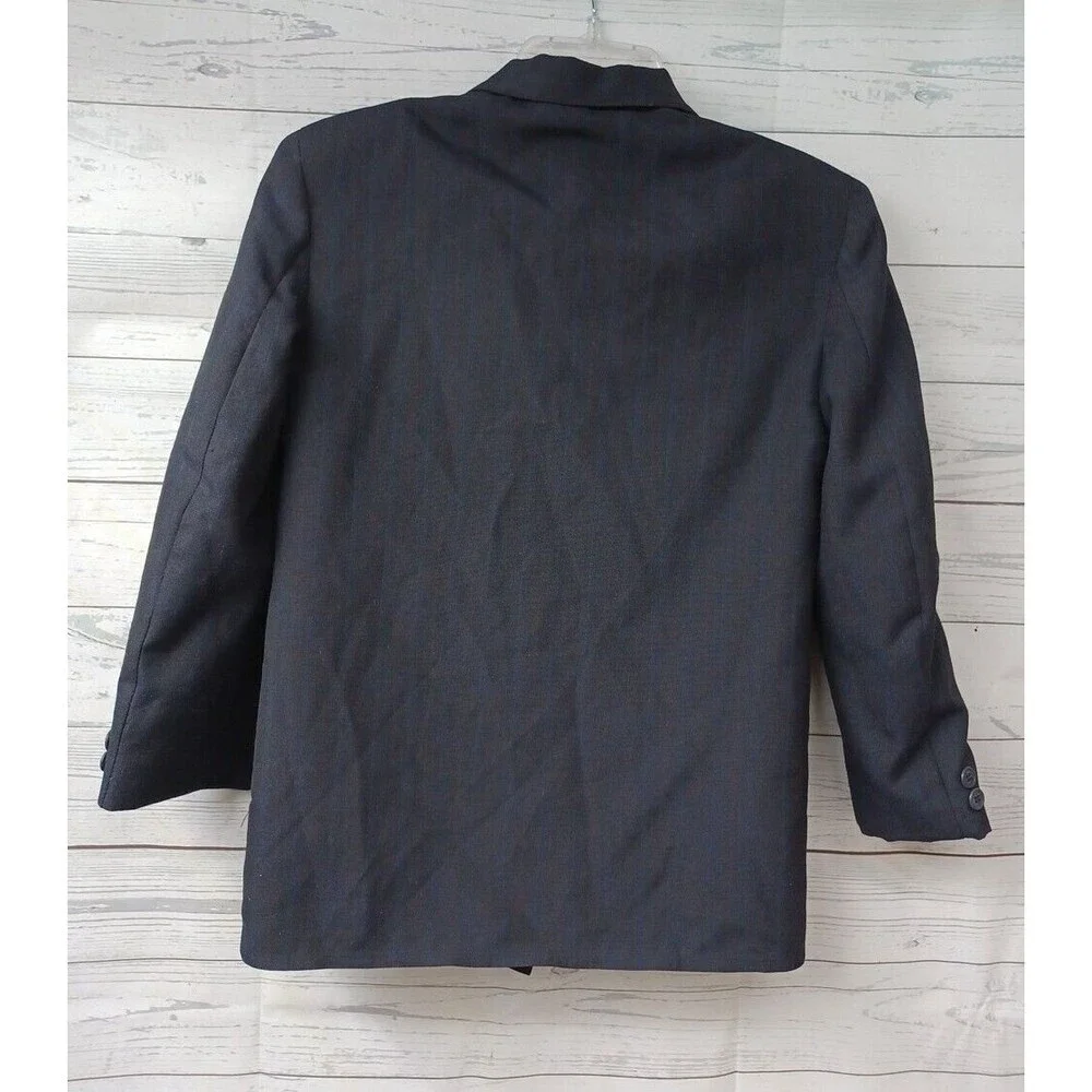 Charles Klein Boys Blazer Jacket Navyblue Double Breasted Sz 12